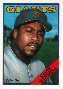 1988 O-Pee-Chee Baseball Cards 387     Kevin Mitchell